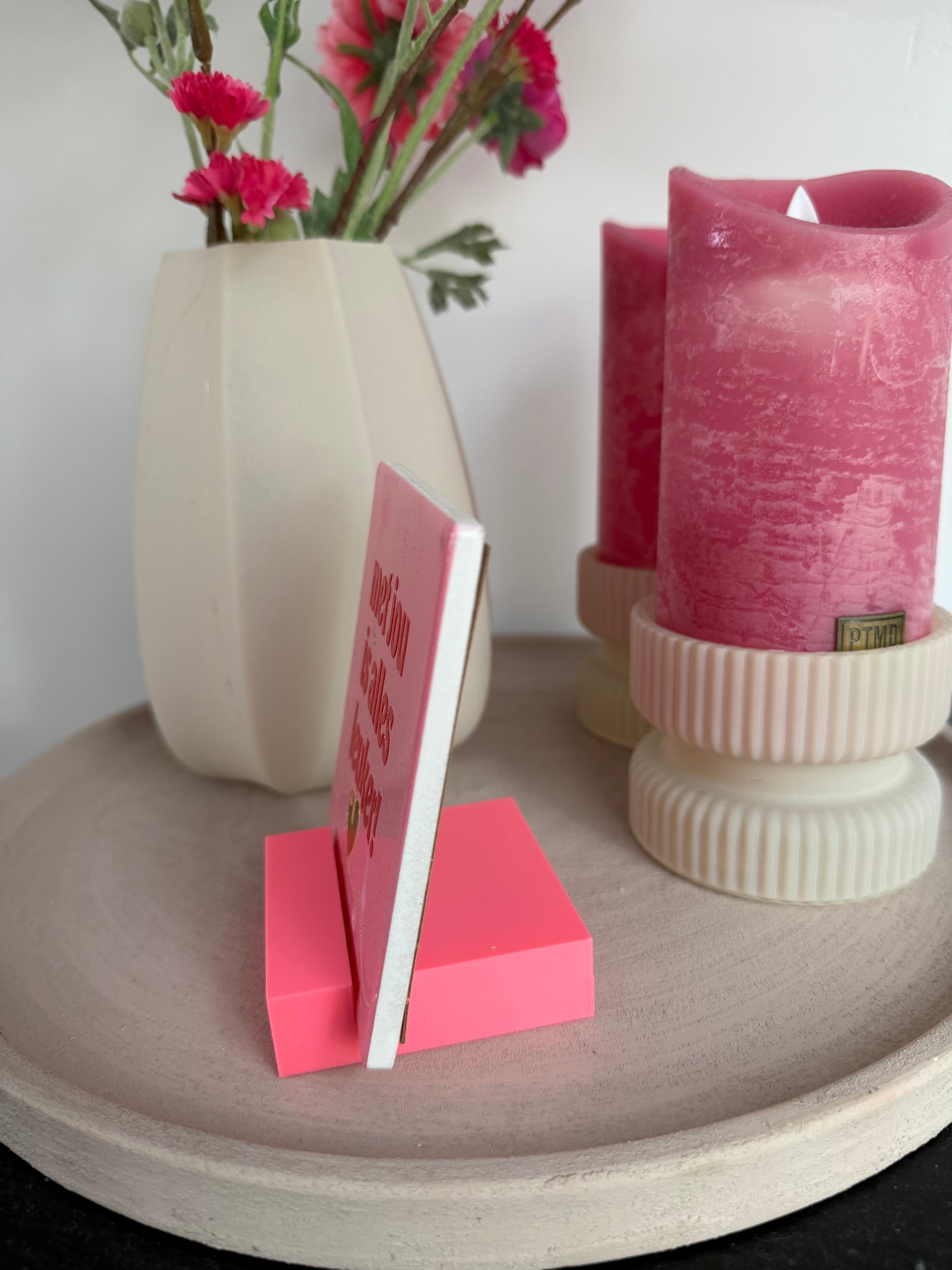 Tegelhouder Roze