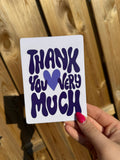 Kaart thank you very much