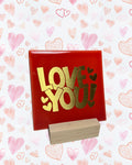 Tegeltje love you