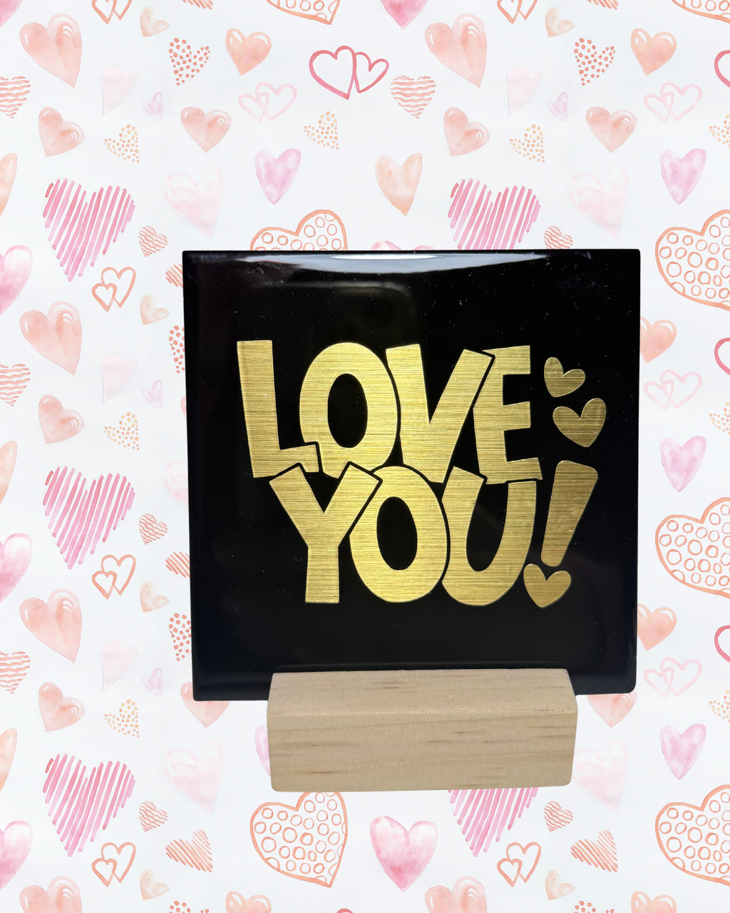 Tegeltje love you