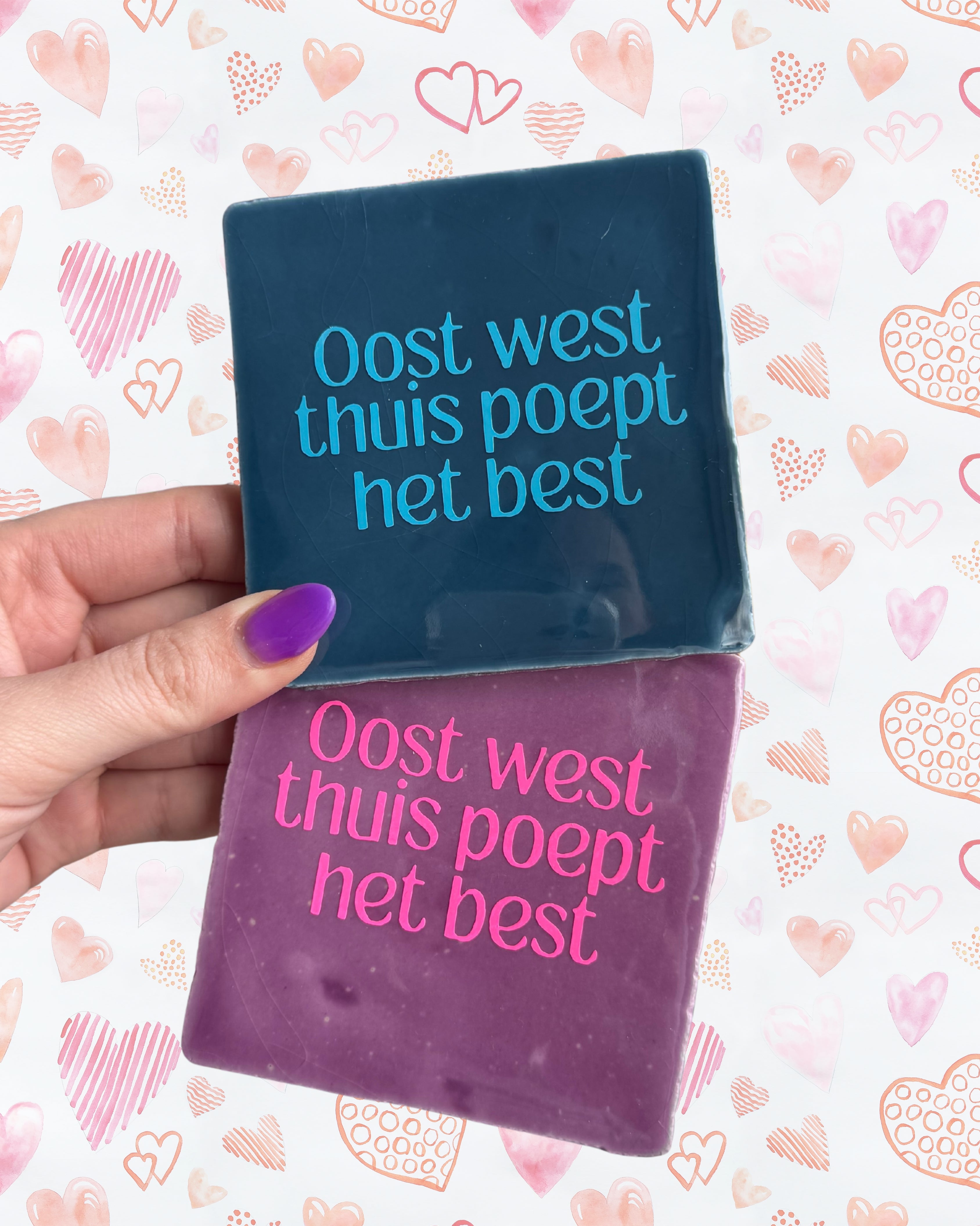 Tegeltje oost west thuis poept het best