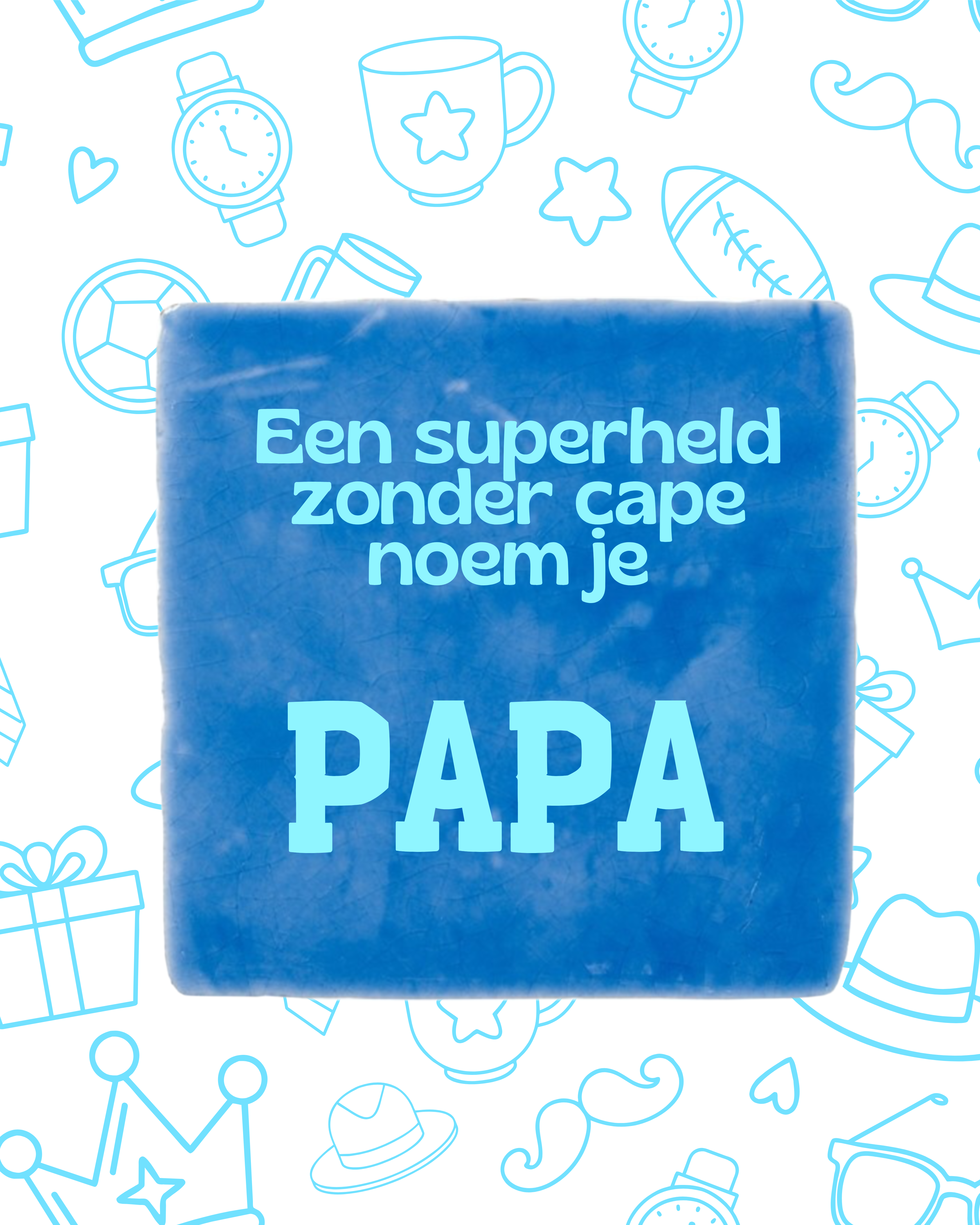 Tegeltje superheld PAPA