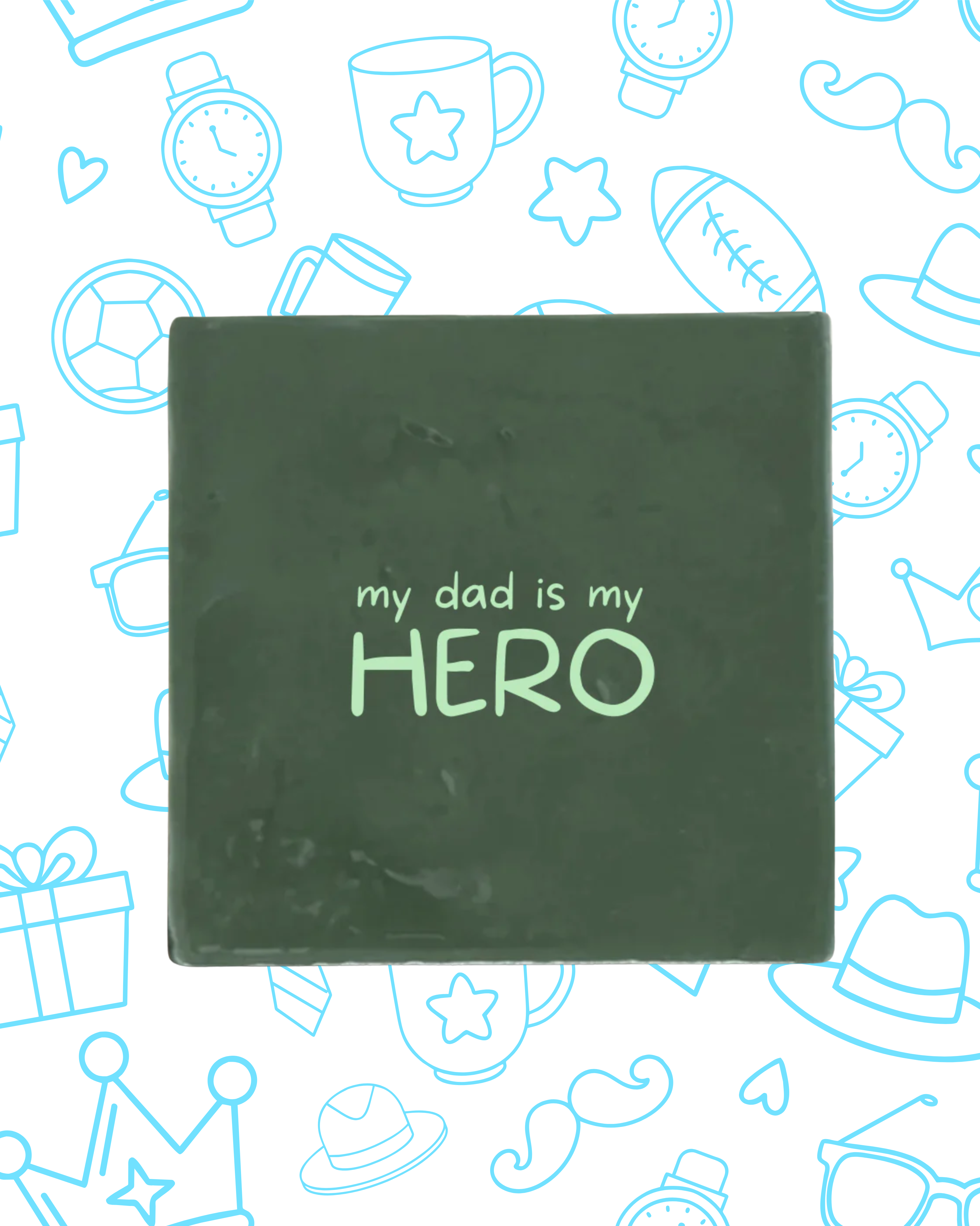 Tegeltje my dad is my hero