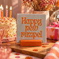 Tegeltje happy new rimpel