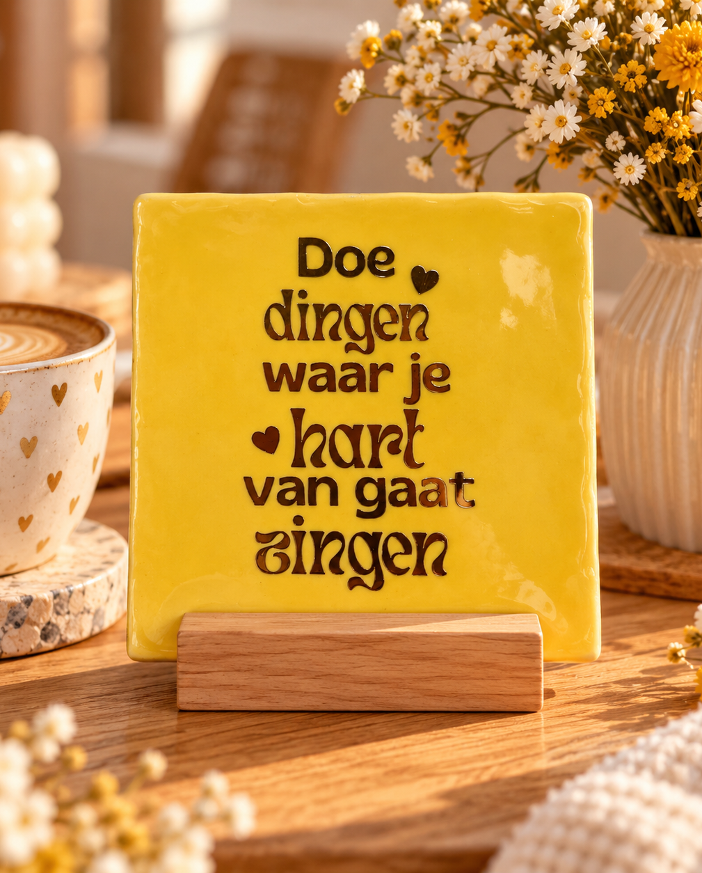 Tegeltje doe dingen waar je hart van gaat zingen