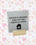 Tegeltje thuis maken we samen