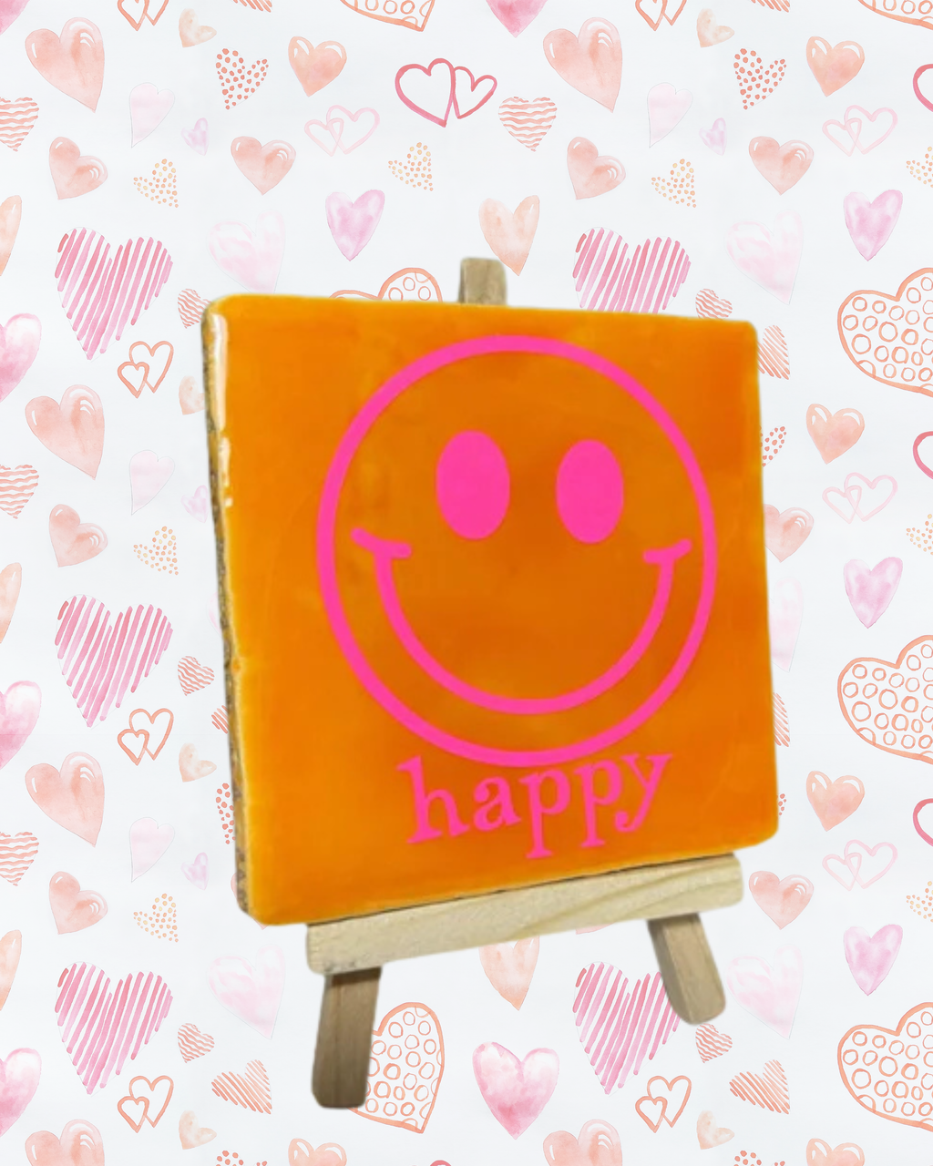 Tegeltje happy